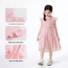 Girls' Ruffle A-line Sleeveless Layered Dress