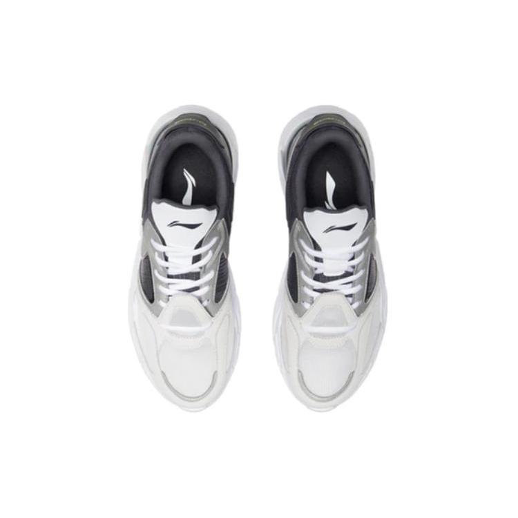 New LiNing Cushioning Anti Slip And Wear Resistant Low Top Running Shoes Men's Antarctic Gray ARHQ093-4