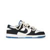 Nike Dunk Low Top Skateboard Shoes Men's Black White Blue DV0834-101(Team81-)