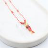 Ocean Theme  Clavicle Chain Adjustable Fish Charm Necklace Stainless Steel Pendant Jewelry Gift for Girls and Boys