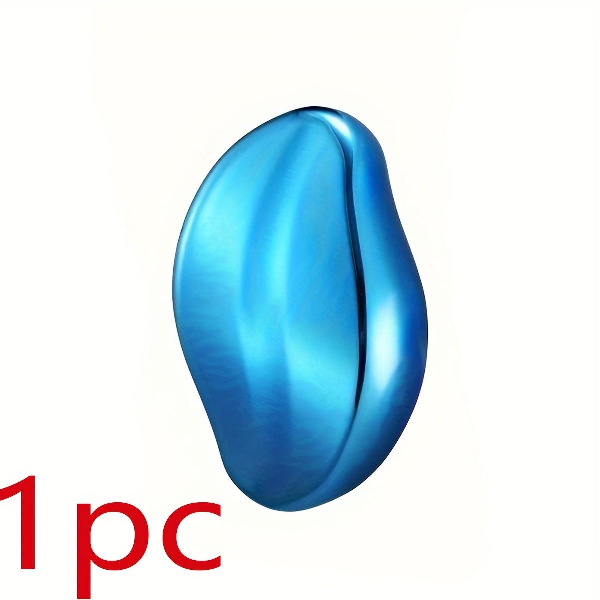 

1шт хрустальный ластик для волос, многоразовый кристаллический ластик для удаления волос, портативный волшебный инструмент для безболезненного отшелушивания волос, моющийся волшебный ластик для волос синий