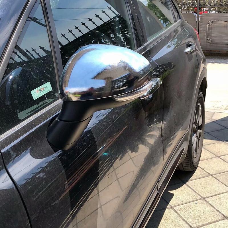 Dla FIAT 500X 2014 2015 2016 2017 2018 ABS Chrom Listwa Nakładka Lusterka Bocznego Błotnika Stylizacja Samochodu 2 szt.