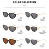 Fashion Cat Eye Metal Sunglasses Women Men Vintage Luxury Daily Simple Brand Sun Glasses Leisure Travel Lady Man Glasses UV400