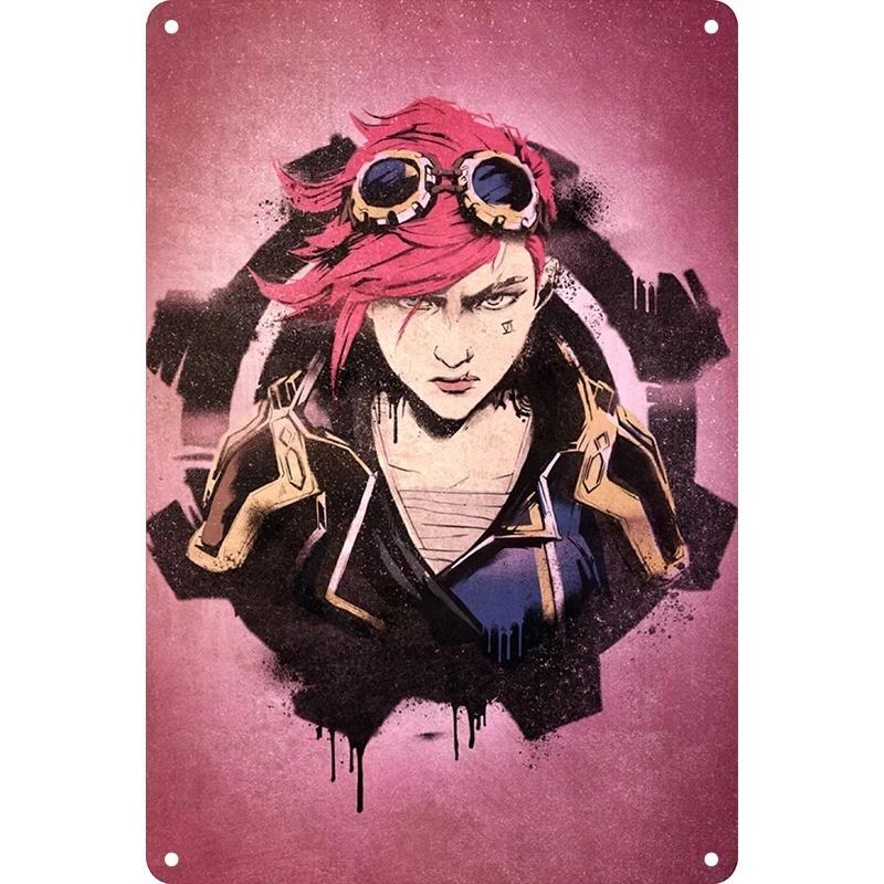 Retro Metal Signs Punk and Abstract Illustration Designs Ideal for Home Bar Jinx Iron Posters Home Decoration Metal Tin Signs