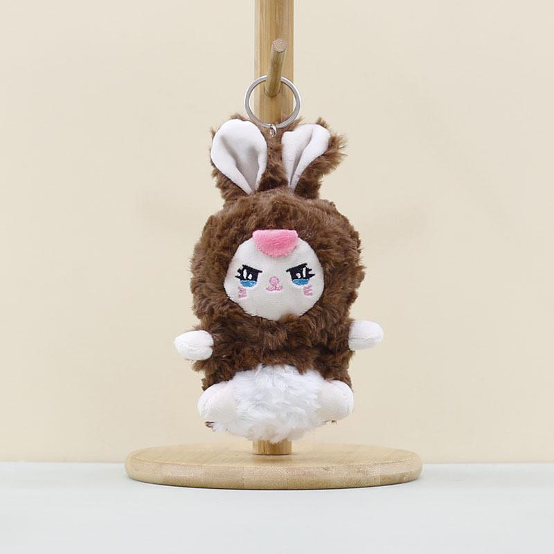 Rabbit Plush Cartoon Toys Keychain Stuffed Dolls Bag Decorations Gifts Kids
