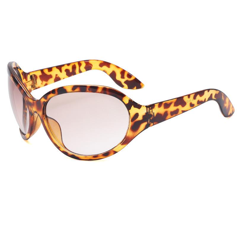 New cross-mirror personalized fashion sunglasses oversized frame cycling travel general sunglasses