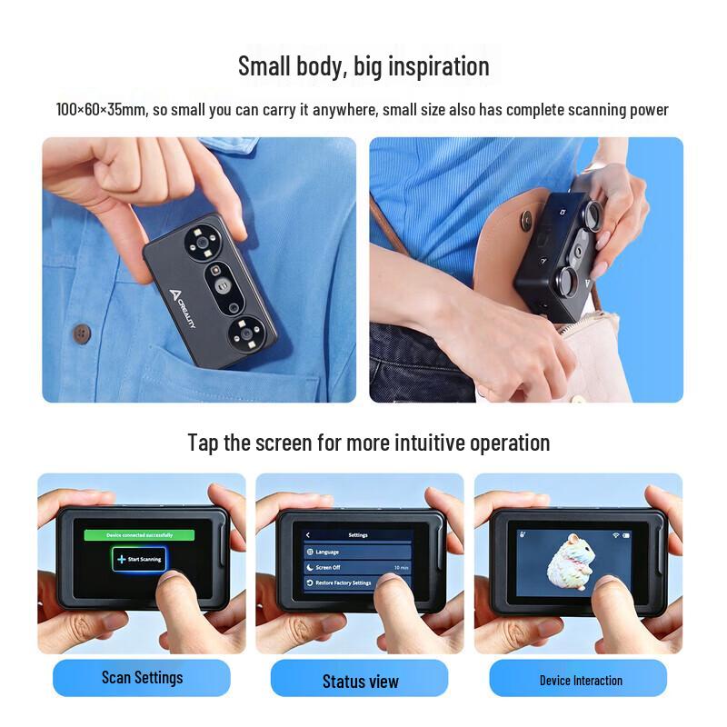 Creality Pika Portable Handheld 3D Scanner CN Plug (adapter Included)