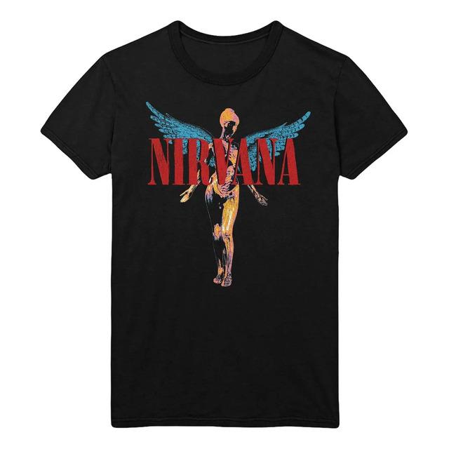 Camiseta Con El Logo De Nirvana In Utero Band, Negra, Xxxxl M
