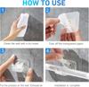 20/2PCS Self Adhesive Rail Hooks Nail-Free Curtain Clamp Rods Clips Hook Adjustable Kitchen Bathroom Wall Hanging Rack Holders