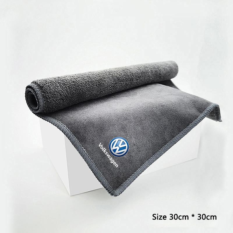 Valve Stems Caps Car Cleaning Brush Clean Tool Wash Microfiber Drying Towel For Volkswagen VW Golf 7 MK7 MK6 Tiguan Polo CC Jett