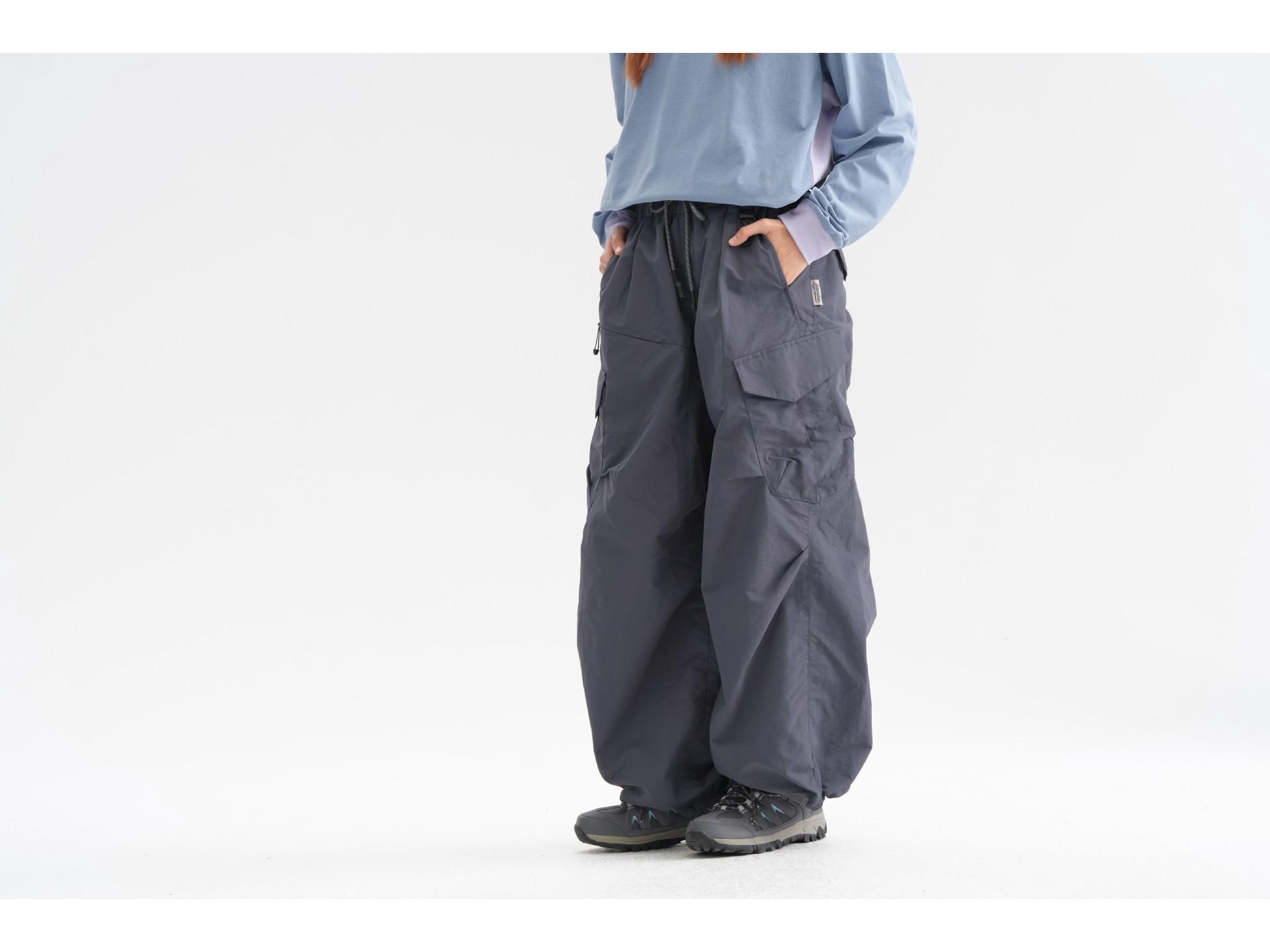 

LIYANG2025 Унисекс Брюки карго прямого кроя свободного силуэта - Дизайн весна/лето Large