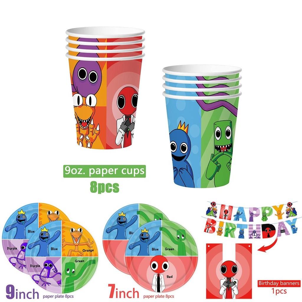 Roblox Rainbow Friends Birthday Party Supplies Complete Kit With Balloons Cake Topper Banner And More!