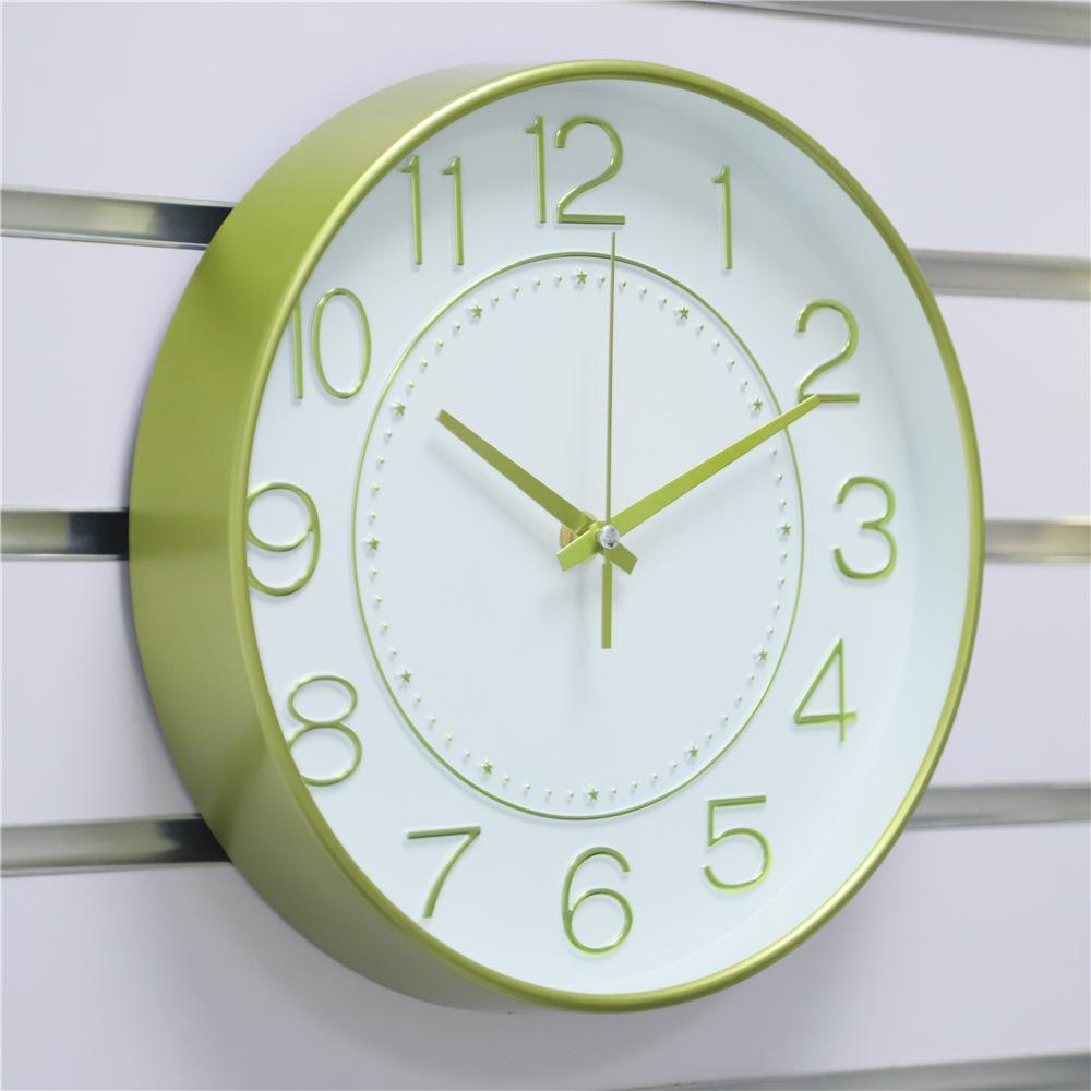 8-inch 20CM Core Clock Wall Clock Living Room Creative Clock Wall Watch Simple Home Silent Quartz Clock