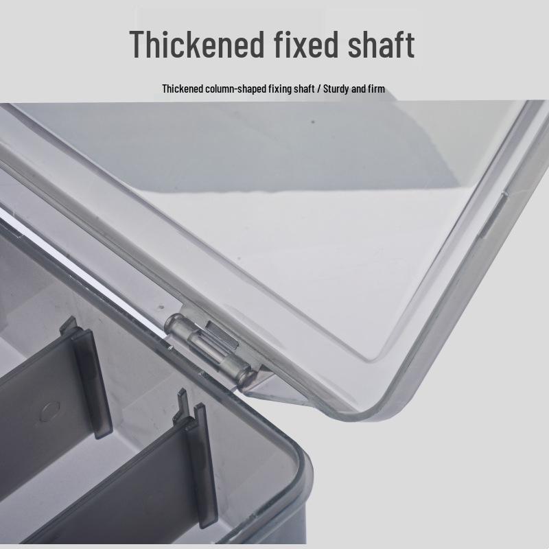 Multi-functional Thickened Double-Layer Lure Storage Box for Fishing Gear