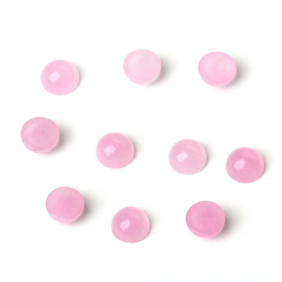 

10Pcs Round Stone Cabochon For Jewelry Making Pendants 4/6/8/10mm Jade Flatback Ring Earring Cameo Base Diy Jewelry Finding 4mm
