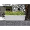 Pure Series Long Rectangular Window Box Planter for Indoor Outdoor Windowsill Balcony Durable All-Weather Planter with Drainage