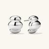 Geometric Horn-Shaped Stud Earrings Women Sterling With 18K Gold Plating Modern Minimalist Fashion Jewelry