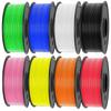 1kg 3D Printer Filament 1.75mm PLA ABS PETG Plastic Rods for 3D Printing