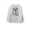 MLB New York Yankees Fashion Comfortable Soft Skin-Friendly Breathable Classic Logo Long Sleeve T-Shirt Unisex T-Shirt White 3ATSB0351-50WHS