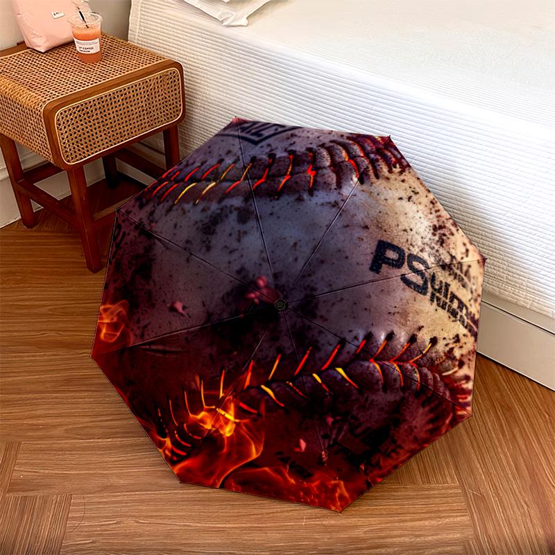 

1PC baseball sport Umbrella Portable Folding Umbrella Iron Frame Hole Bone Structure Outdoor Home Umbrella A4 разноцветный
