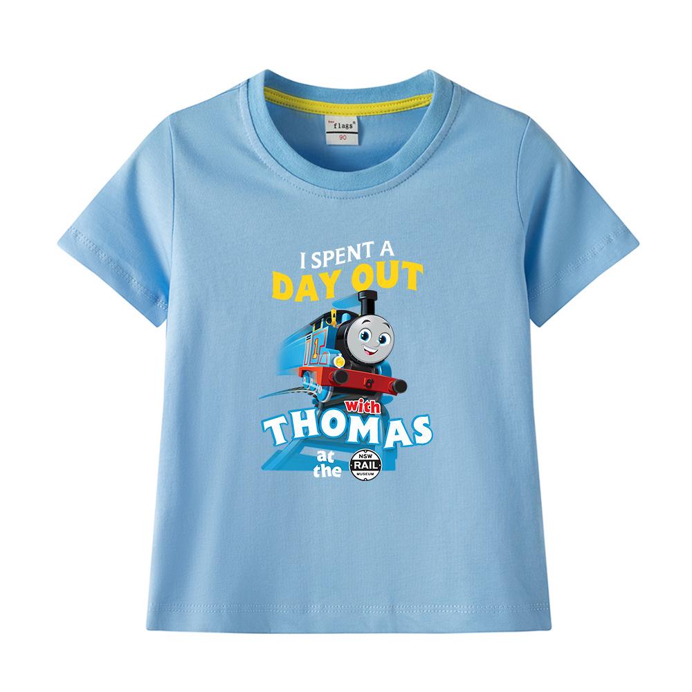 Boys' Pure Cotton Short-Sleeve Summer T-Shirt, 2022 New Children's Lightweight Half-Sleeve Top