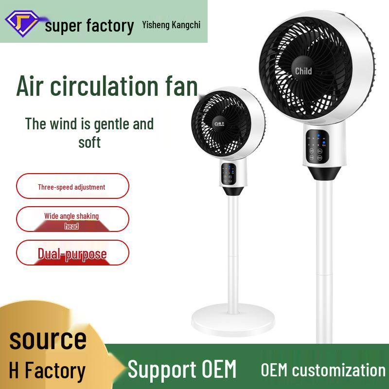 Premium Remote-Controlled Silent Air Circulator Fan for Home, Desk, or Dorm