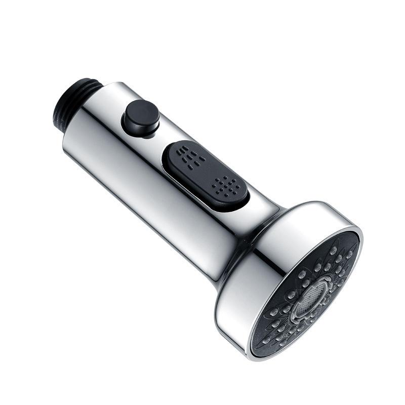 Three-function Pauseable Pull-out Shower Head for Faucet Accessories Kitchen Sink Sprayer, Pull-out Faucet Head