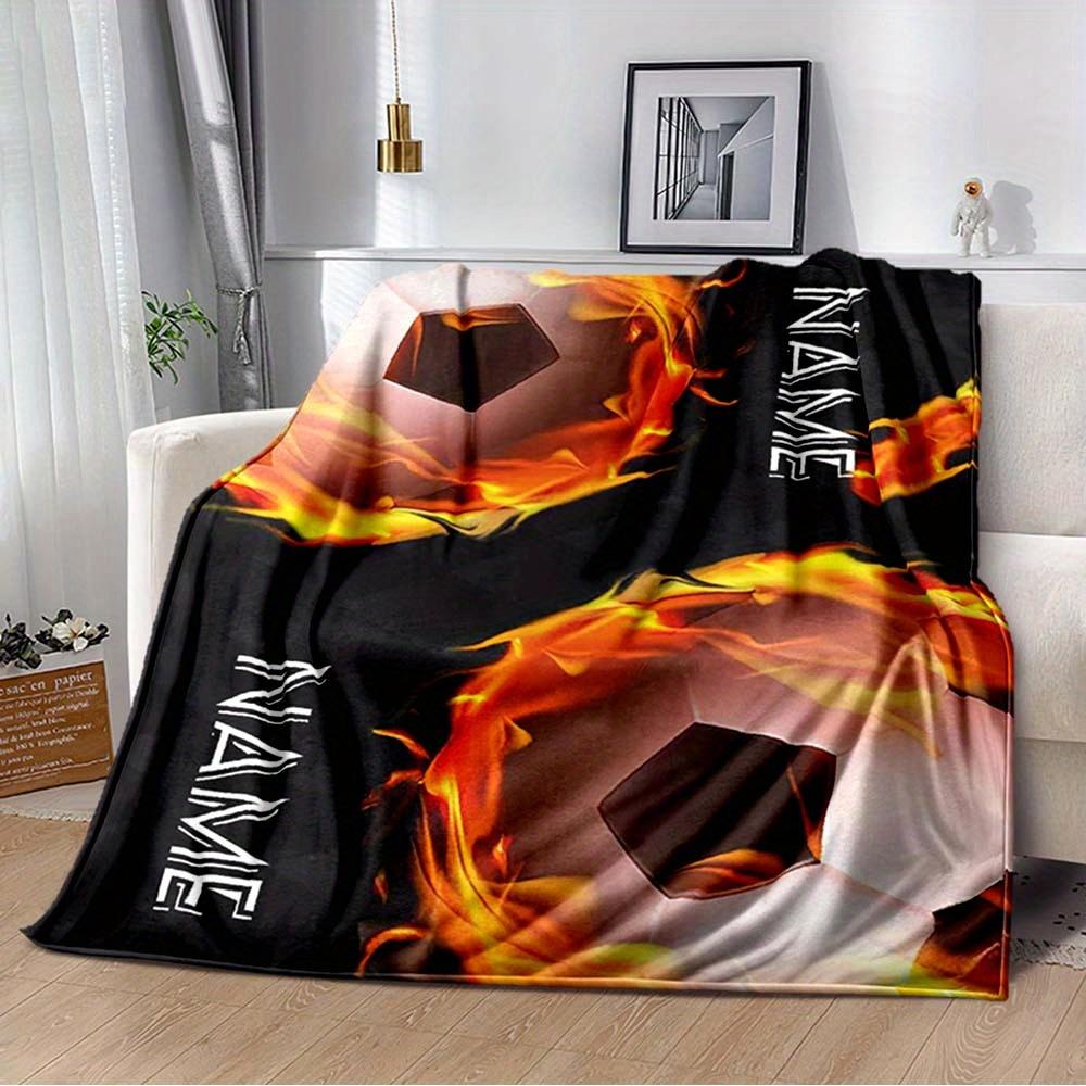 Customize Your Name Blanket Used For Chair Office Sofa Bed Camping Soft And Warm Giving Friends And Relatives Birthday Graduation Gift
