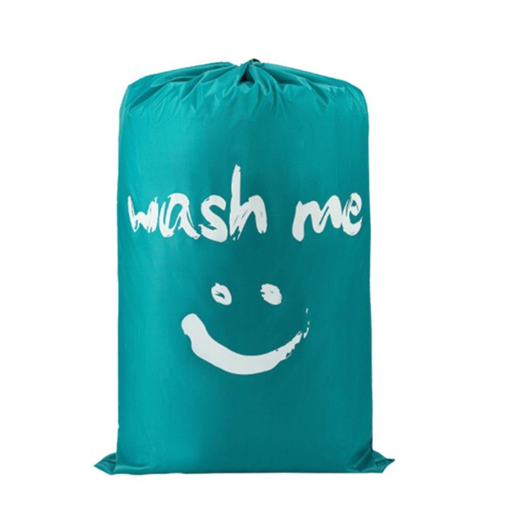 Folding Dirty Clothes Organizer Oxford Cloth Travel Storage Pouch Portable Drawstring Bag Bathroom
