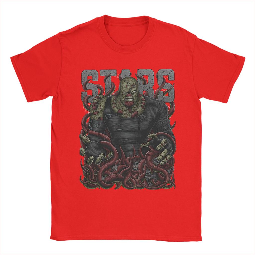 Humorous Residents Evils Nemesis TShirt for Men Crew Neck 100 Cotton T Shirt Short Sleeve Tees 6XL Clothes