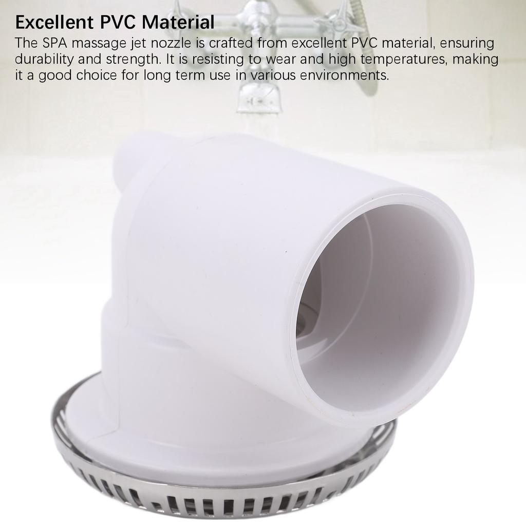 Bathtub Jet Nozzle 304 Stainless Steel and PVC Detachable Exquisite Water Outlet Pool Jet Nozzle