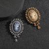 Retro Beauty Head Ins French Badge Gift Brooch