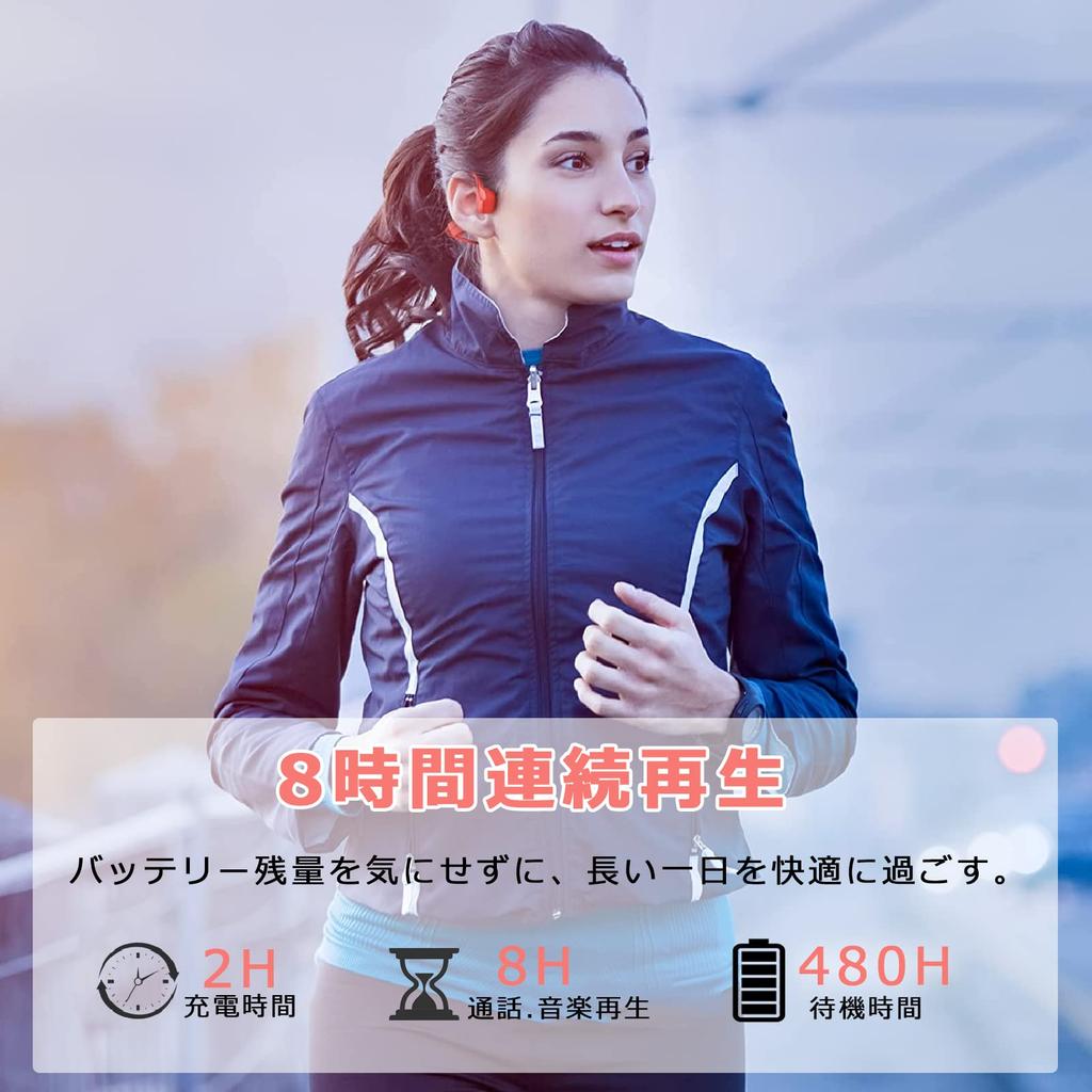 Kabellose Bluetooth Knochenleitungskopfhörer mit geräuschunterdrückendem Mikrofon, Over-Ear-Design, nicht verstopfende Bluetooth-Kopfhörer, Typ-C schnell