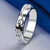 1 piece of 925 sterling silver 7-10 exquisite pattern ring, women's engagement fashion charm accessory jewelry