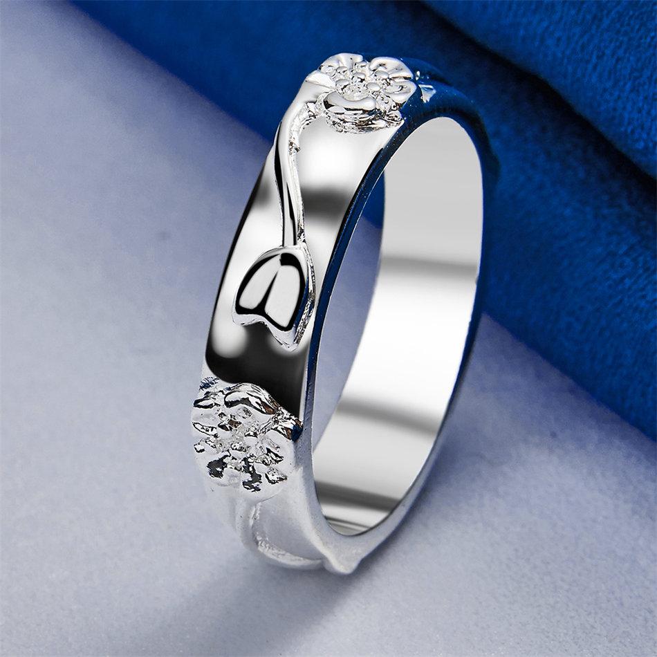 1 piece of 925 sterling silver 7-10 exquisite pattern ring, women's engagement fashion charm accessory jewelry