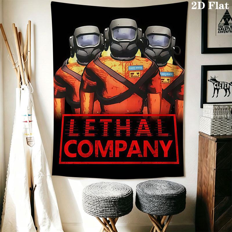 Lethal Company Wall Hanging Printed Fabric Blanket Decorative Tapestries for Bedroom Living Room Home Decor