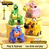 Children's Cartoon Excavator Water Bottle, Large Capacity, Durable Plastic 