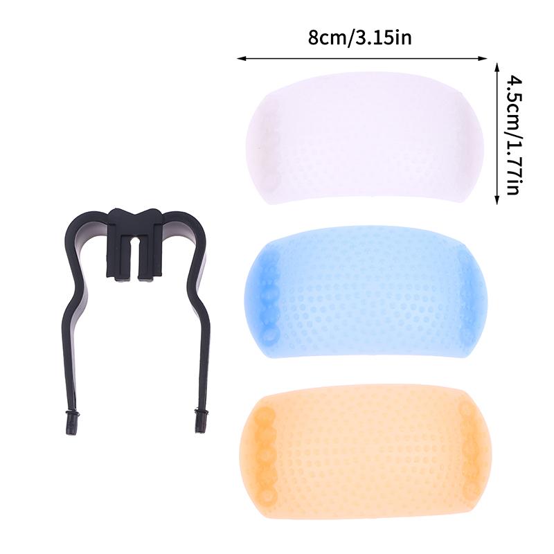 

1Pc Plastic 3-Color Up Flash Bounce Diffuser Cover 3 In 1 Camera Diffuser Cover