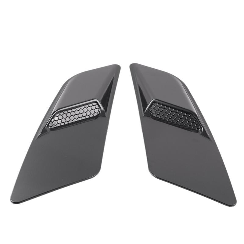 1Pair Car Front Hood Vent Intake Trim Scoop Vent Guards For Ford Mustang 2015-2017 Extractor ert Air Vent Trim Panel