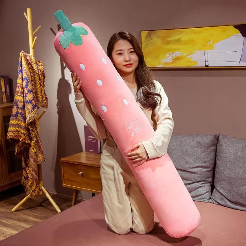 Cute Long Pillow Pillow for Girls Sleeping with Large Pillows That Can Be Detached and Washed with Cylindrical Pregnant Women Bed Dormitory Students
