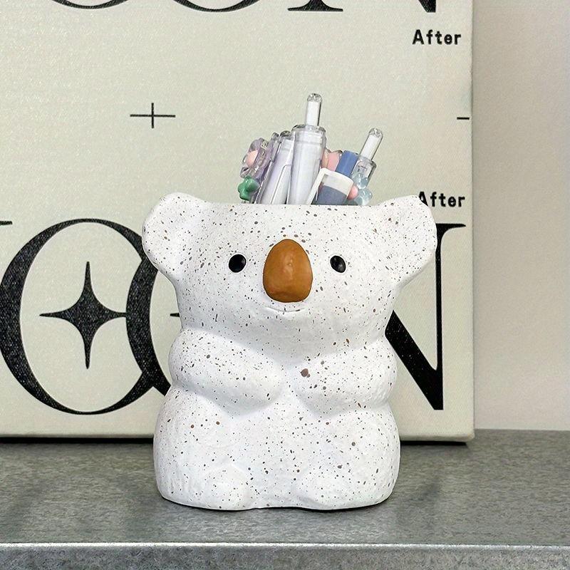 Cute Koala Planter Animal Flower Pot Succulents Balcony Bonsai Decor Tabletop Ornament Desk Decorations for Home Office Garden