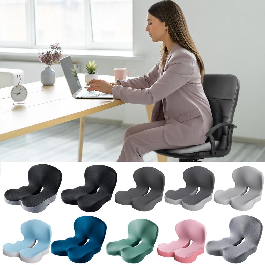Seat Cushion Memory Foam Pads For Truck Driver Chair Cushion Home Chair Cushion Car Non Slip Pad Sitting Ergonomic Cushions For Workers Car Driver