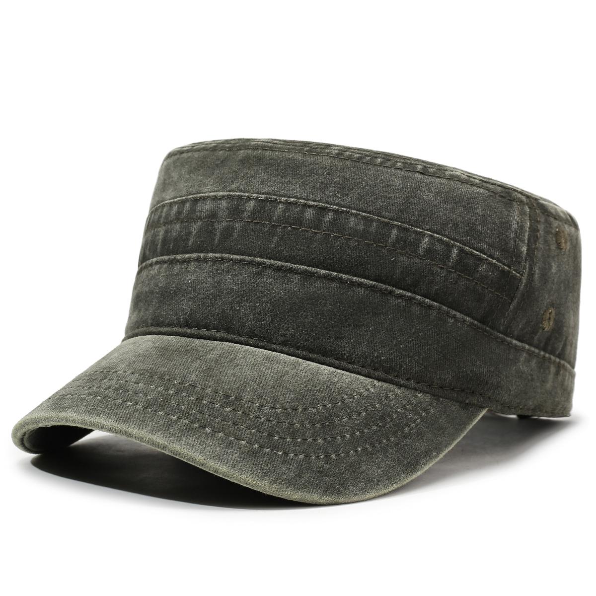 

Solid Color Washed & Distressed Sunshade Flat Cap For Men – Minimalist, Stylish & Versatile 56-60cm