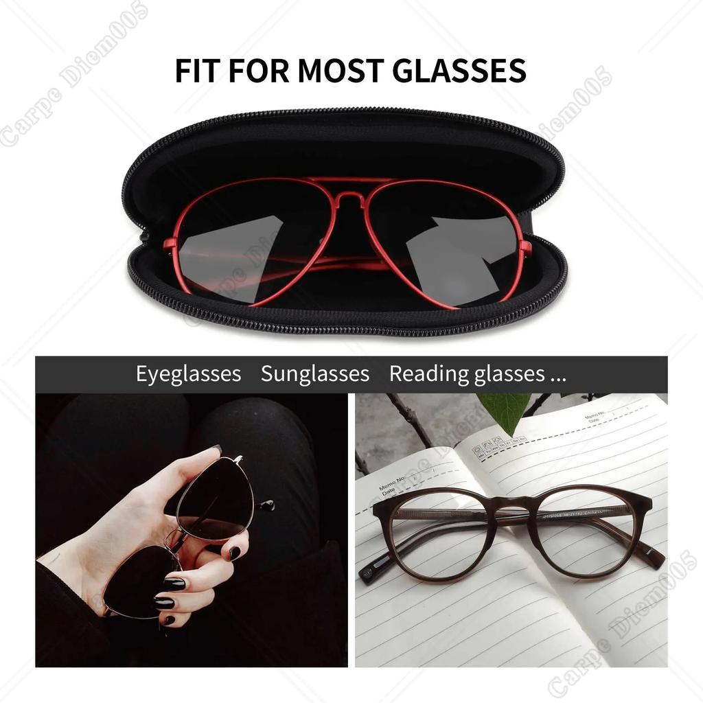 Moon and Sun Gothic Sunglasses Cases Glasses Box Soft Glasses Bag for Women Outdoor Travel Accessories Print Portable One Size