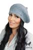 Ofelia - Gray Women' Winter Beret Elegant and Warm Kamea Beret