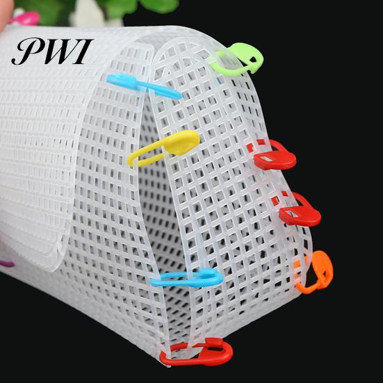 Embroidery Mesh Sheet 3Pcs/Set DIY Convenient Plastic Bag Knitting Crafting Purse for Home