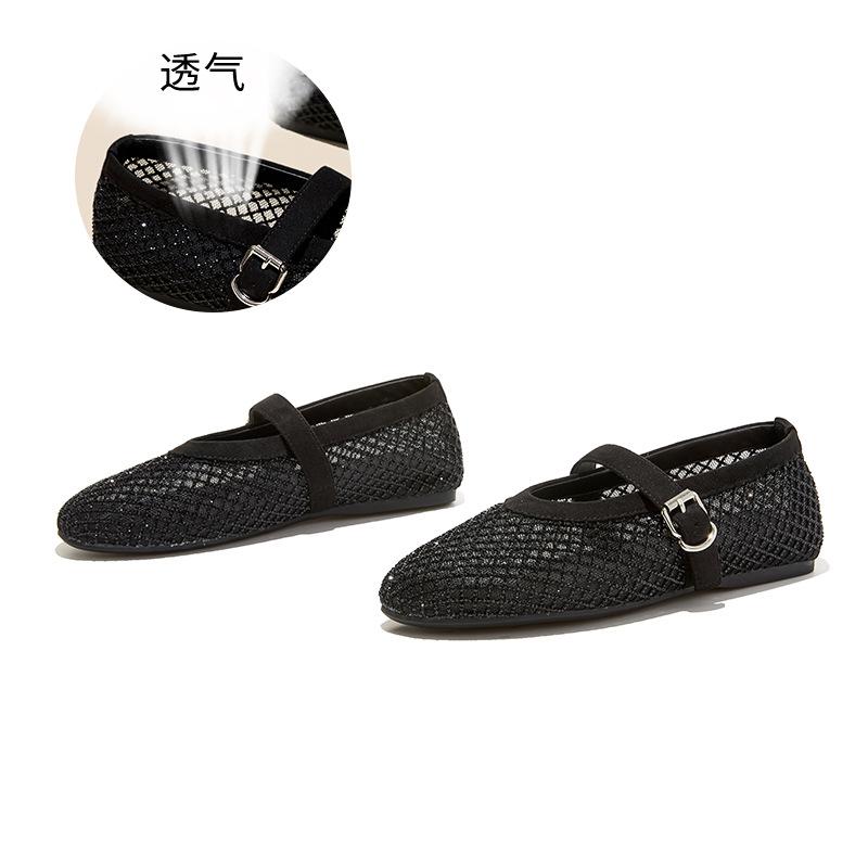 

The first layer of sheepskin insoles, Mary Jane shoes, flat-soled woven fashion single shoes, women s shoes, French temperament single shoes 35 чёрный