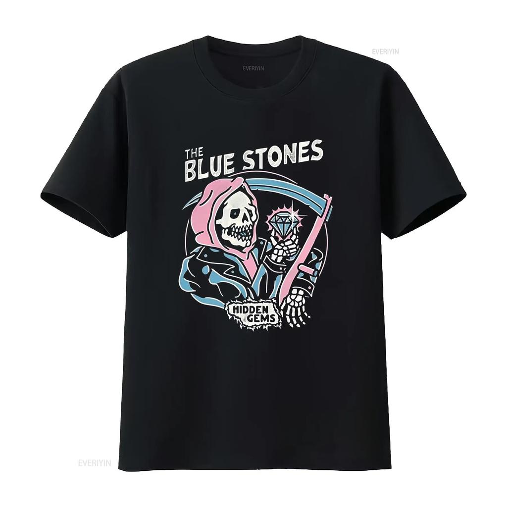 Classic The Blue Stones Hidden Gems CottonMen S 235XL T Shirt20D1070 Vintage Washed For Everyda
