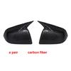 Rearview Mirror Cover For Tesla Model Y  Paste Style Decoration Carbon Fiber Black 1 Pair Upgrade ABS Plastic Rearview Accessory