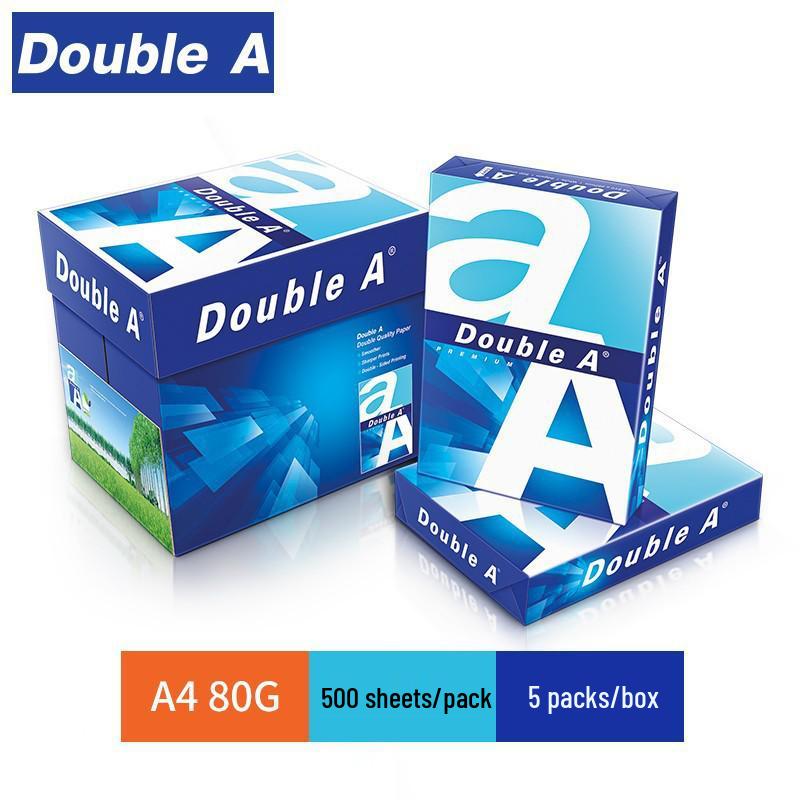 DoubleA A4 2500-Sheet Copy Paper Box – Smooth, Thick, Double-Sided for Office, Home & Drawing.